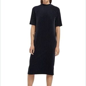 Scotch & Soda Stripe velvet midi dress size M